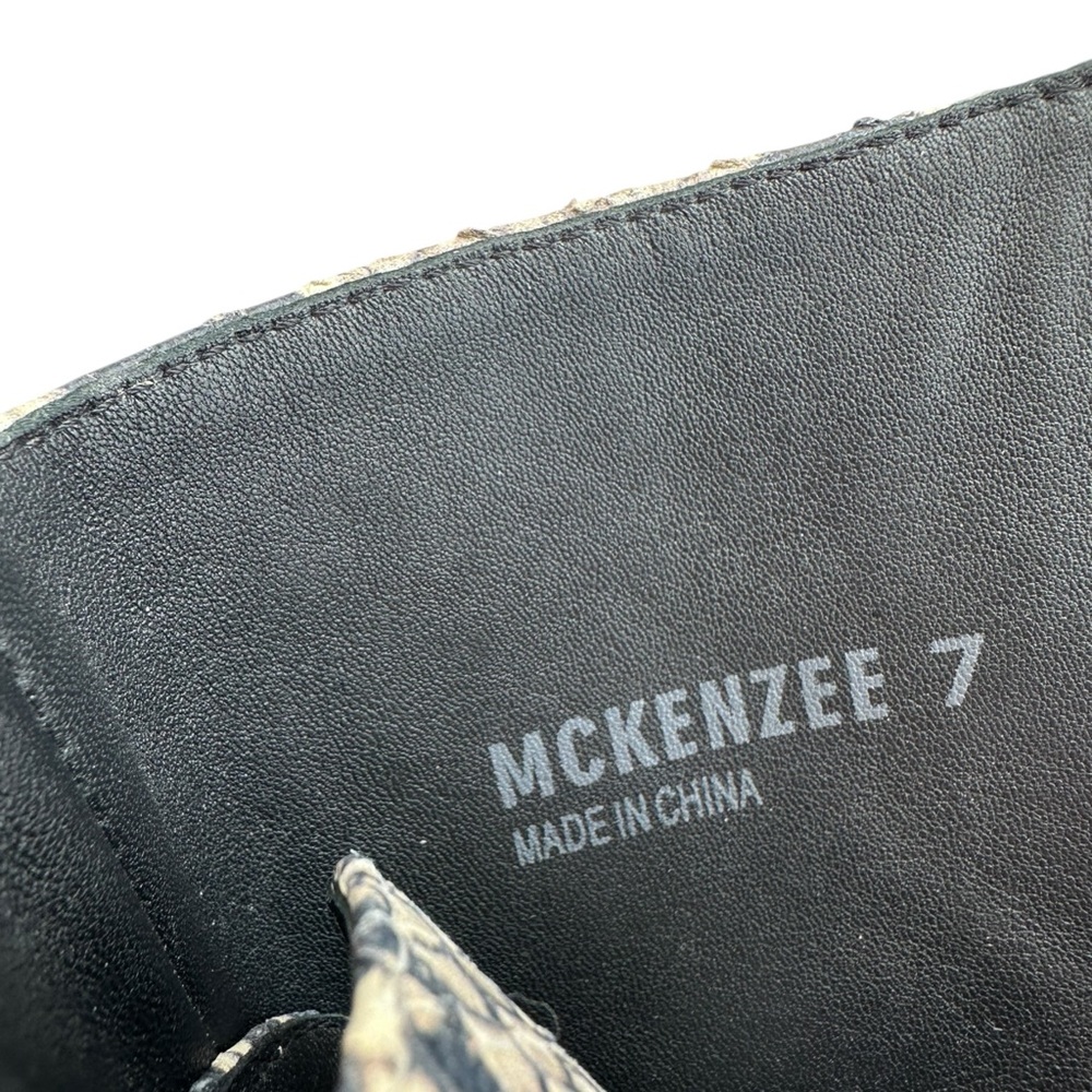 Stuart Weitzman Mckenzee Python Leather Combat Bo… - image 7